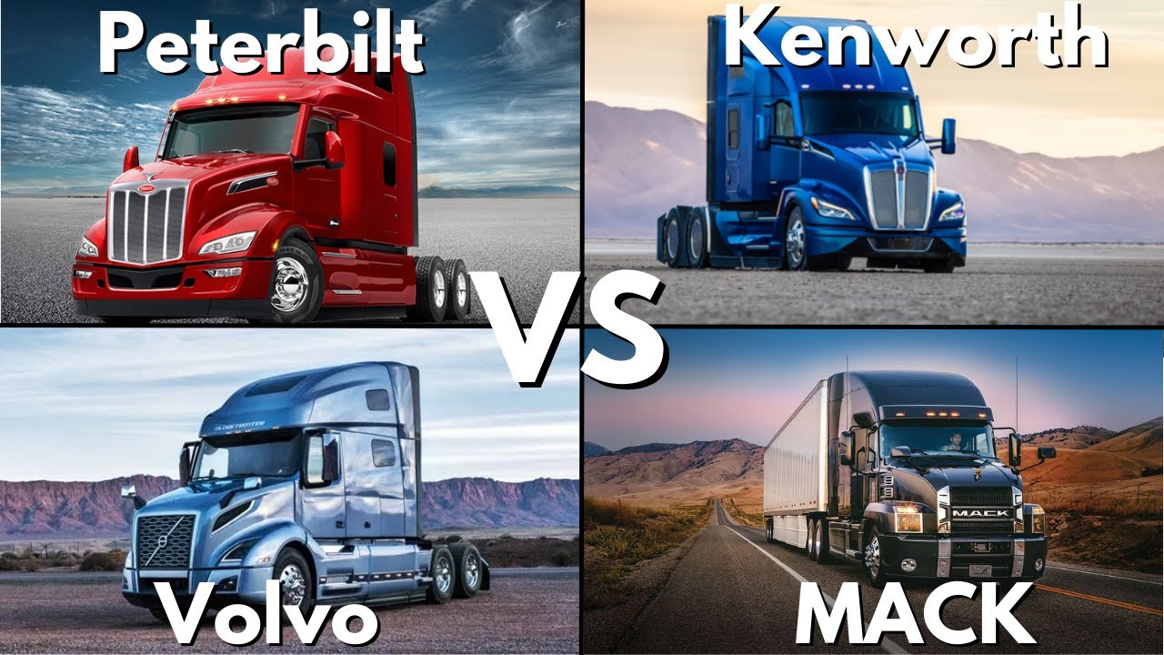 ЭПИЧЕСКАЯ битва американских грузовиков ▶ Peterbilt против Kenworth против Volvo против MACK