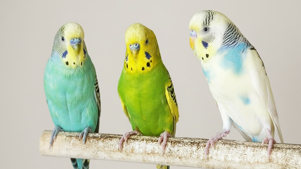 3 Hours of Happy Budgie Sounds 🐦 | Relaxing Parakeet Chirping for Joy & Calm