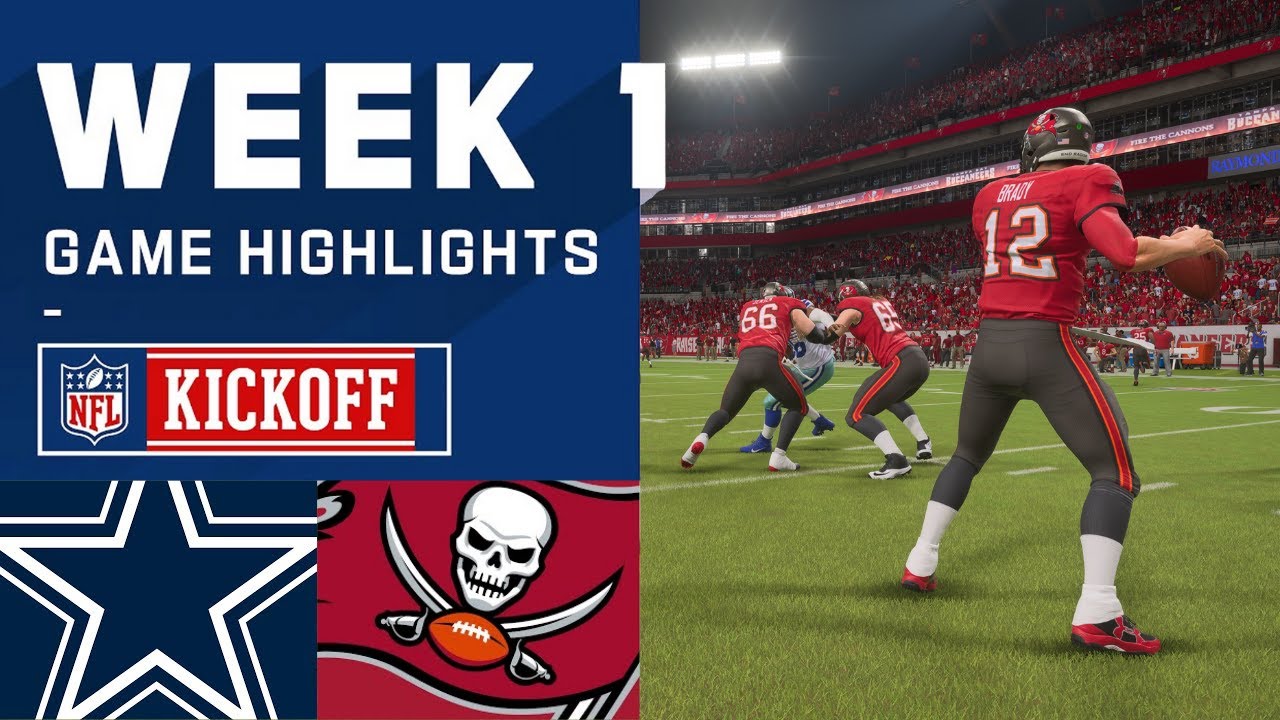 Cowboys vs. Buccaneers Week 1 Season Opener | Madden 21 Simulation Highlights (Updated Rosters)