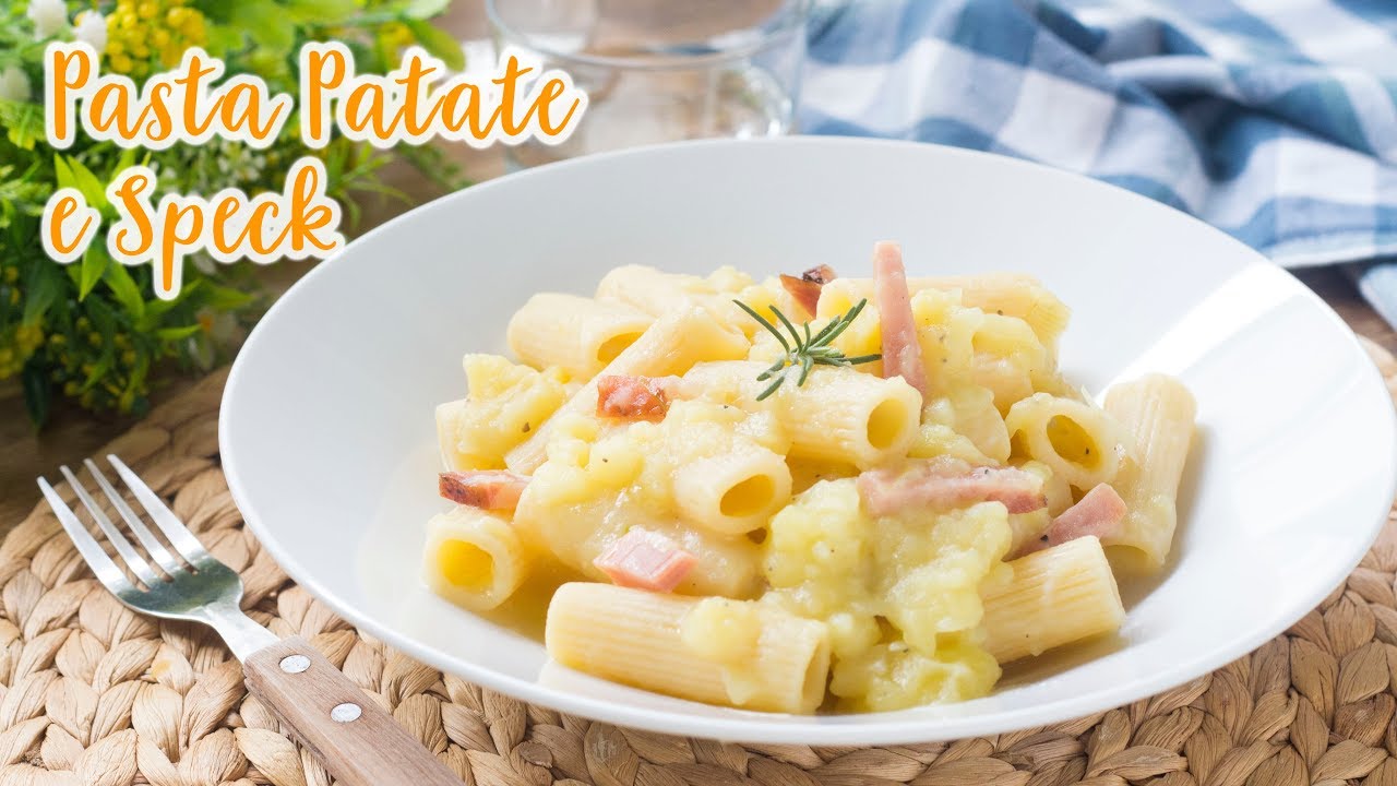 Pasta con Crema di Patate e Speck - Ricetta Facile Pasta Cremosa - 55Winston55