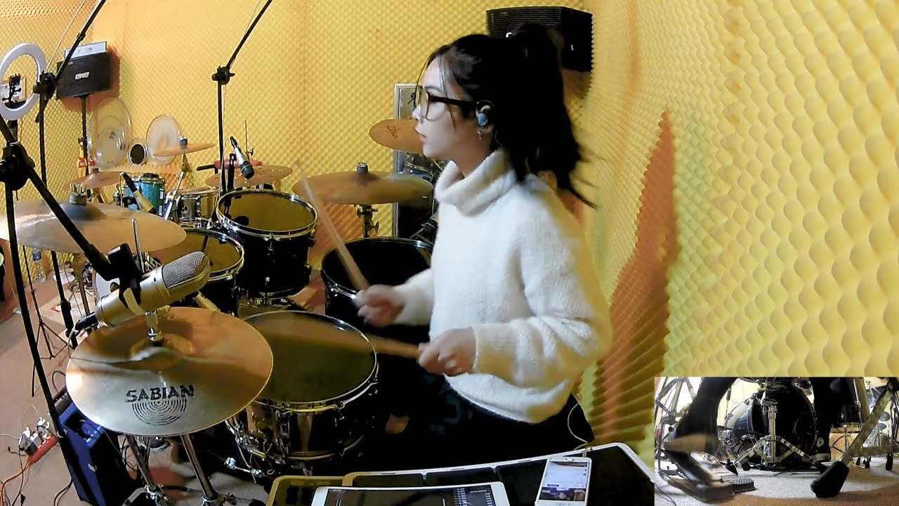 BỐNG BỐNG BANG BANG (drum cover) - 365DABAND chị bé Tora chơi trống 😗