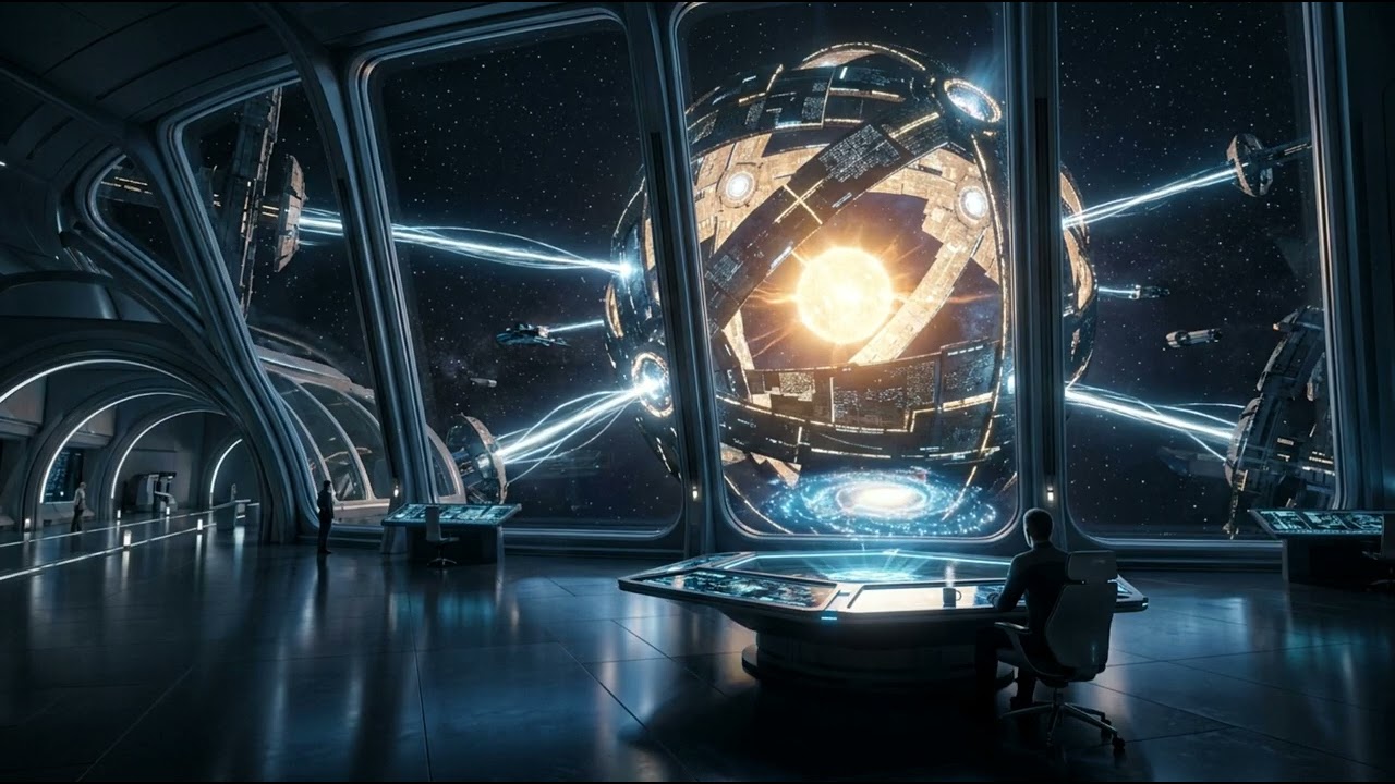 Type III Civilization — Dyson Sphere Command Station | Sci-Fi Ambiance for Deep Focus & Study