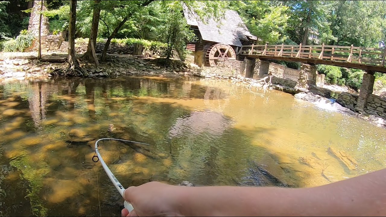 CREEK Fishing Below a HISTORIC Mill in Alabama!!