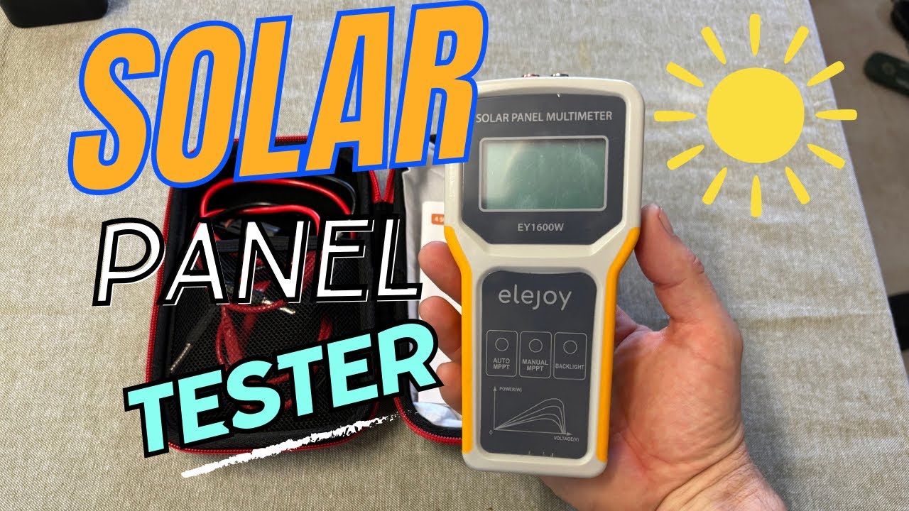 Solar Panel Tester. Elejoy 1600watt Mppt