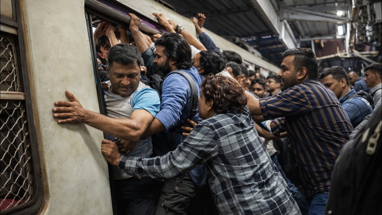 Fighting the Crowd, Chasing Dreams ||Mumbai Local Trains: Endless Rush, One City&rsquo;s Daily Struggle🚉😰😰