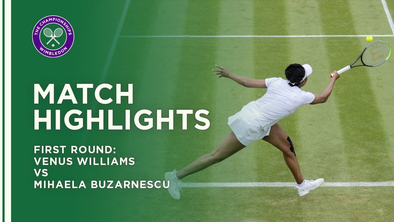 Venus Williams vs Mihaela Buzarnescu | First Round Highlights | Wimbledon 2021