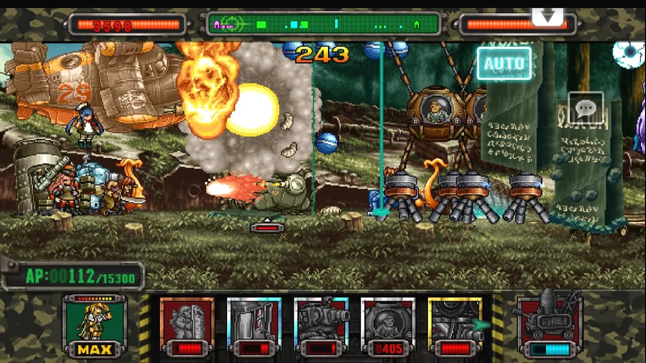 [HD]Metal slug ATTACK. ONLINE! 2 VS 2 TANKER  Deck!!! (1.19.0 ver)