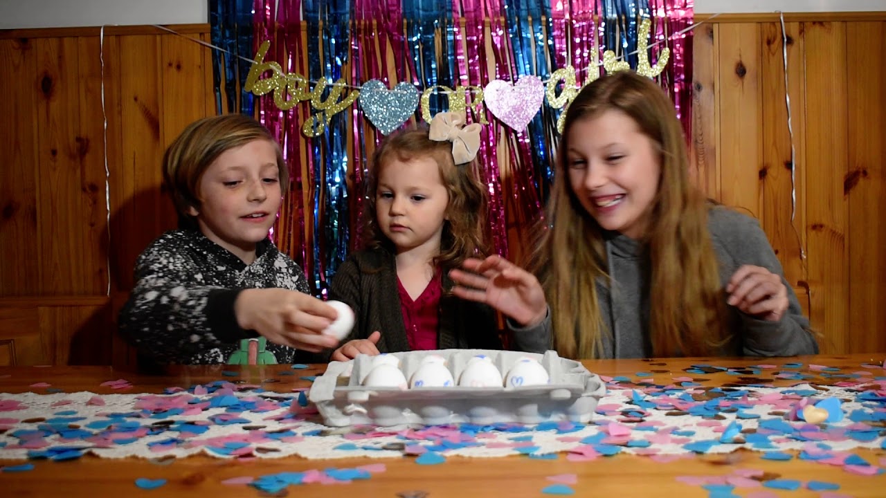 Egg Challenge Gender Reveal