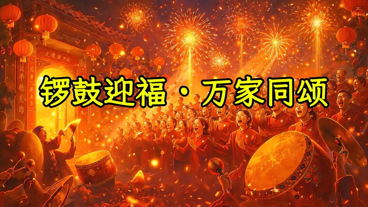 锣鼓迎福 · 万家同颂｜新春敬拜赞美｜华人新年大诗班合唱