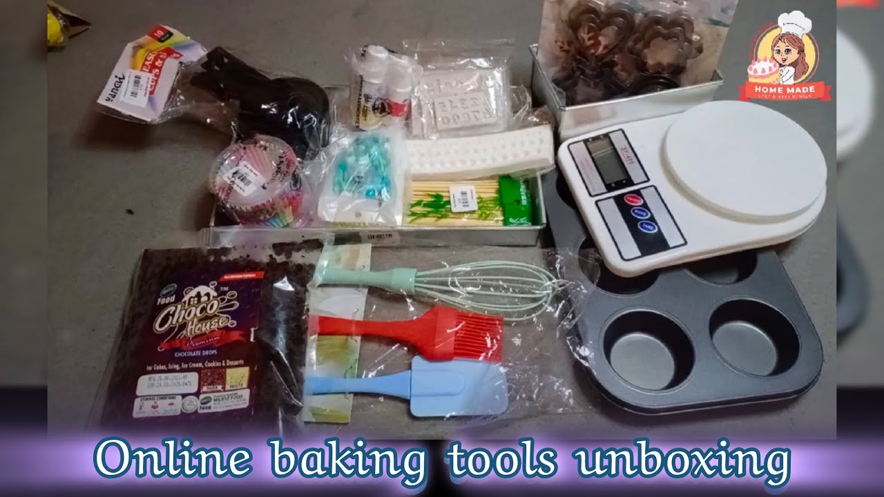 Online baking tools unboxing | Parcel received bake house | Unboxing bake house baking tools