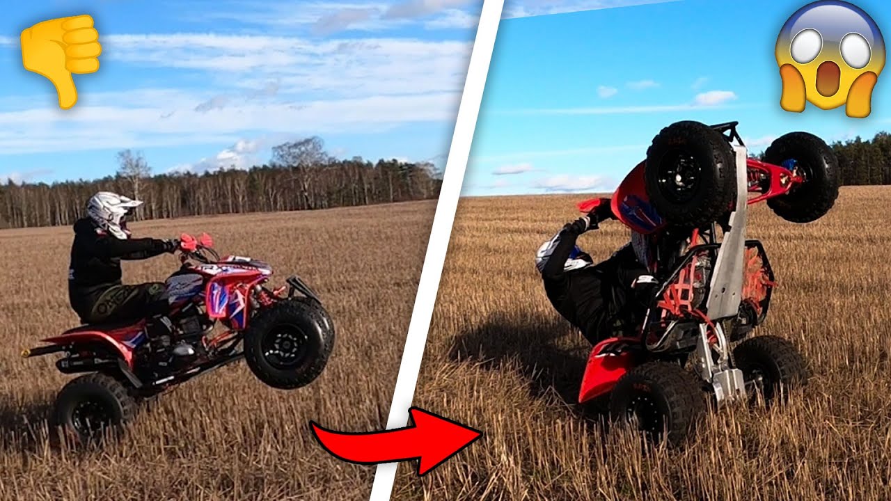 UCZĘ SIĘ WHEELIE NA QUADZIE! Honda TRX450R 🔥