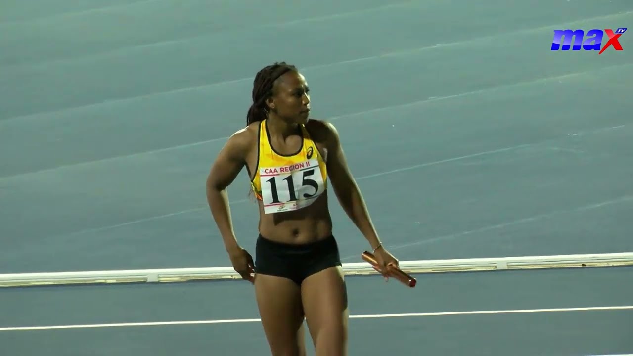Ghana wins GOLD at 4th CAA Region II Championship   | Women's 4x100 relay | Day 1