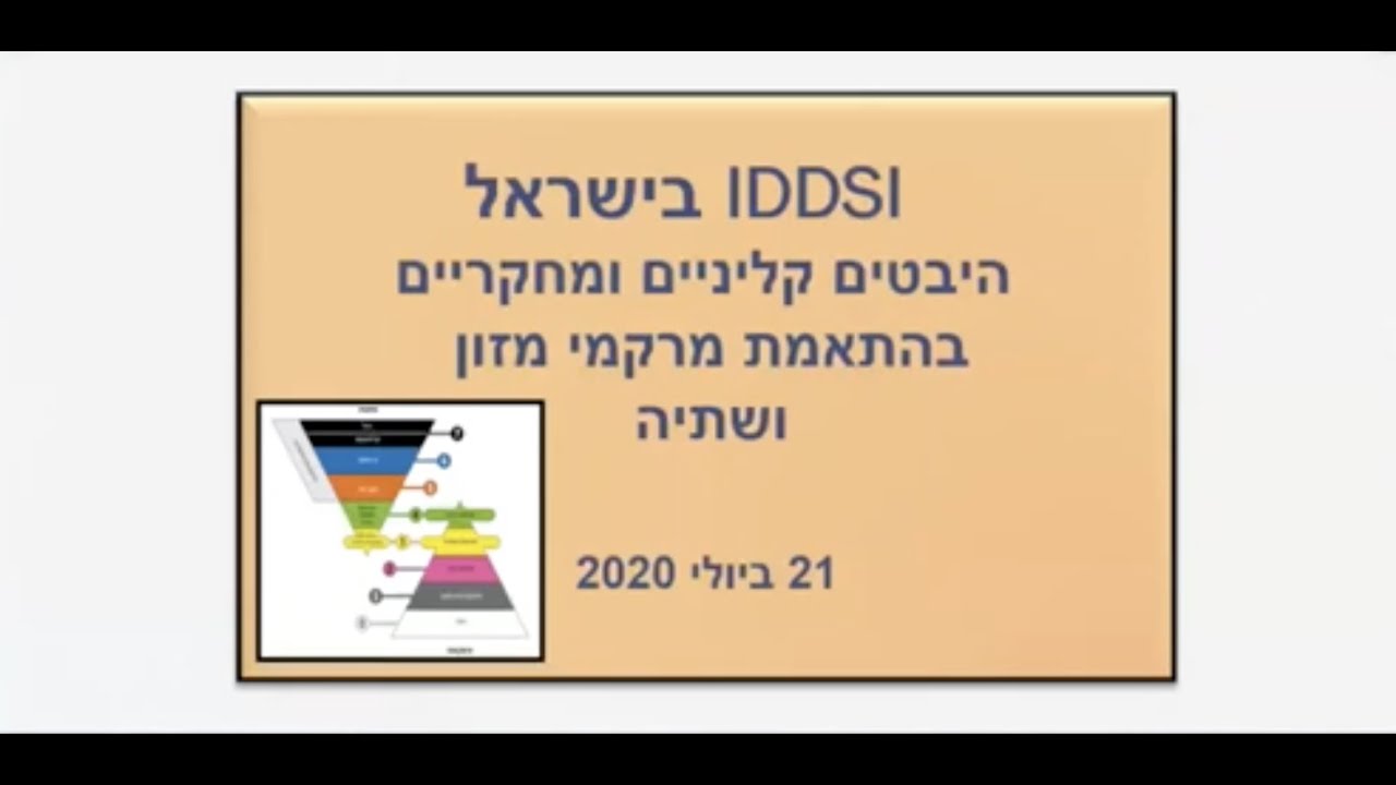 IDDSI in Israel: Webinar on clinical and research aspects of texture modification of food and drinks