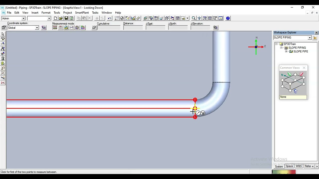 S3D TUTORIAL 06 - HOW TO MODEL and MODIFY SLOPE PIPE.