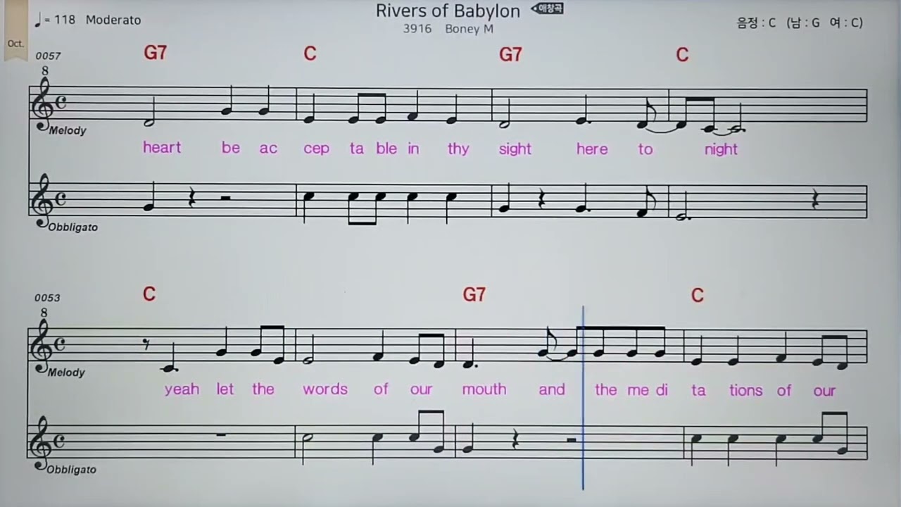 54번 Rivers of Babylon#바빌론의강가에서#악보반주 #조이킴과팬플룻프렌즈 #조이엔터테이먼트 #조이킴 #김오종 #창원팬플룻 #엘프반주기