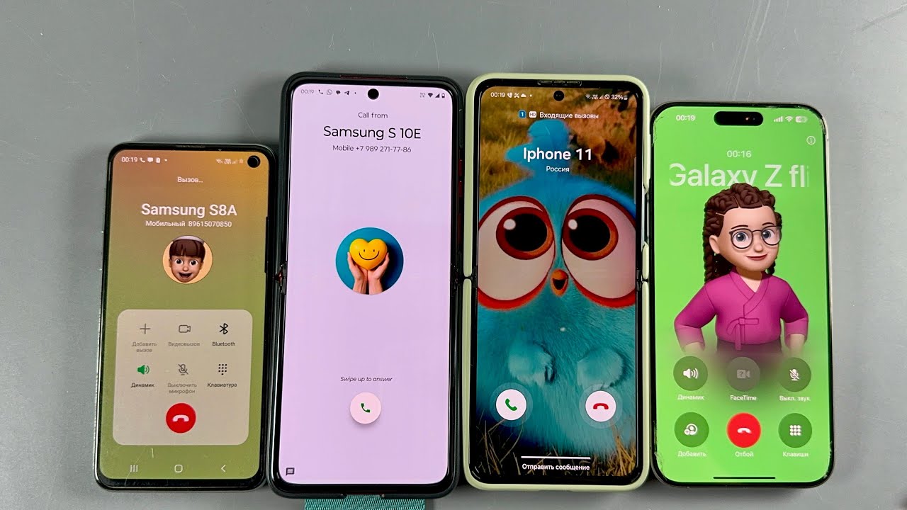 Incoming Call Samsung Galaxy S10e + Motorolla Razr 40 Ultra + Samsung  Z Flip 3 + IPhone 15 PRO MAX