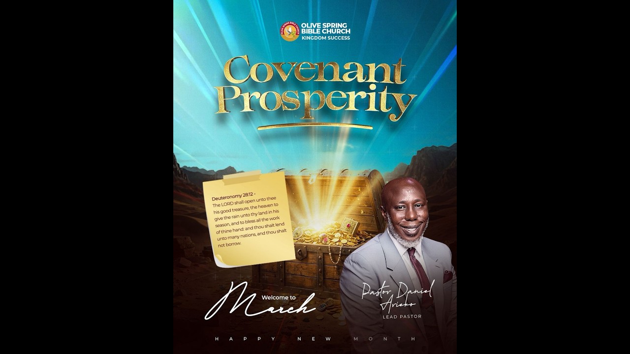 THE CHANNELS OF SUPERNATURAL SUPPLY || CELEBRATION SERVICEH ||PASTOR DANIEL ARIEKO ||15TH MARCH 2026