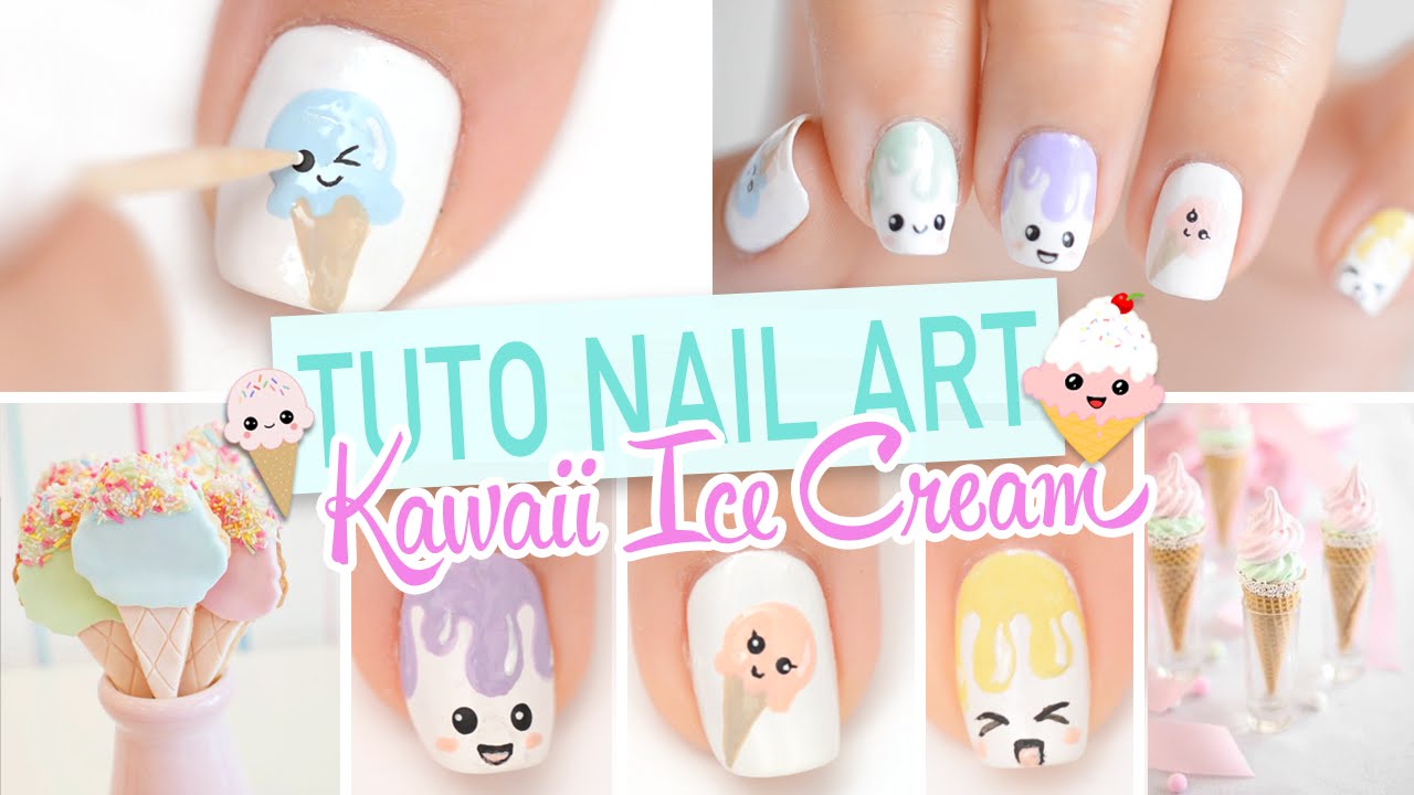 Nail art ♡ Glaces Kawaii