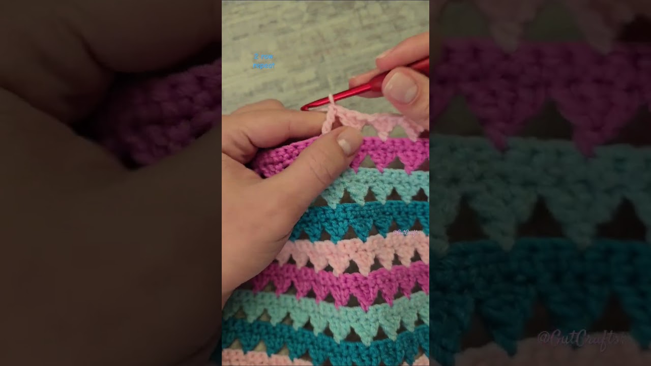 2 Row Repeat Lace Crochet Pattern | Crochet Stitches #crochettutorial #easycrochet #diyknitting