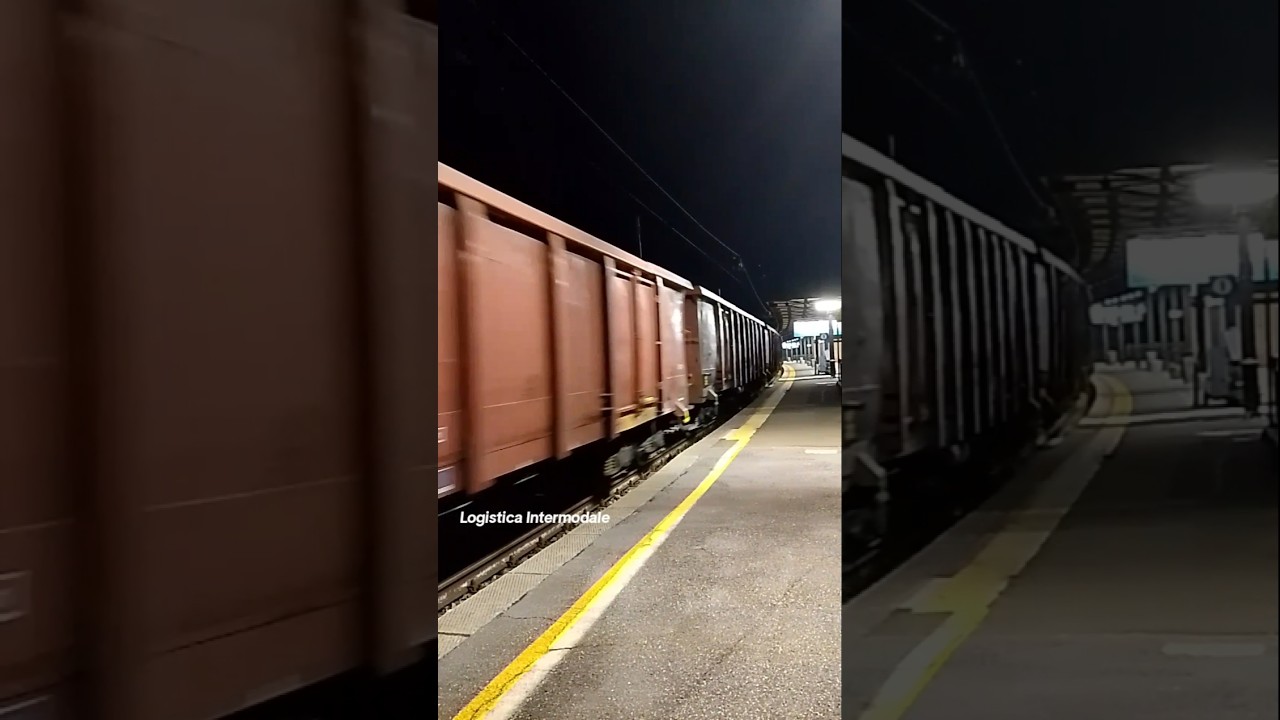 Mercitalia Rail in uscita dal piazzale di Pisa San Rossore