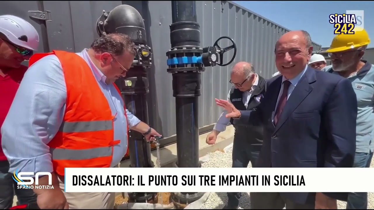 Dissalatori, il punto sugli impianti di Gela, Porto Empedocle e Trapani