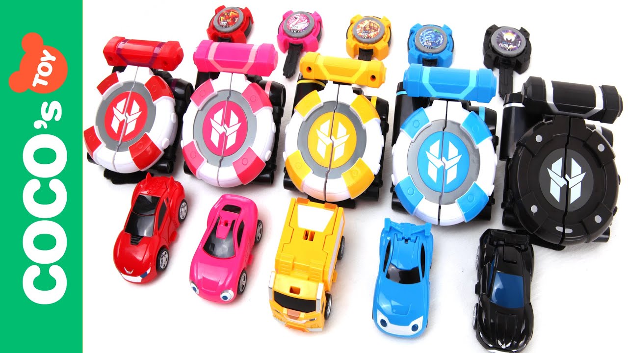 파워배틀 와치카 & 파워코인 Power Battle watch car with power coin (mini shooting toy cars)