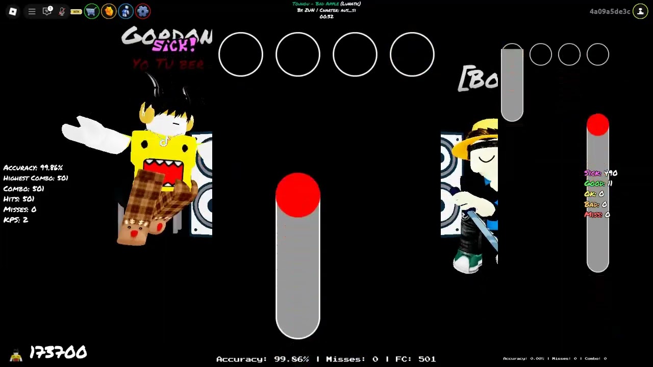 Roblox Funky Friday Bad apple (2025