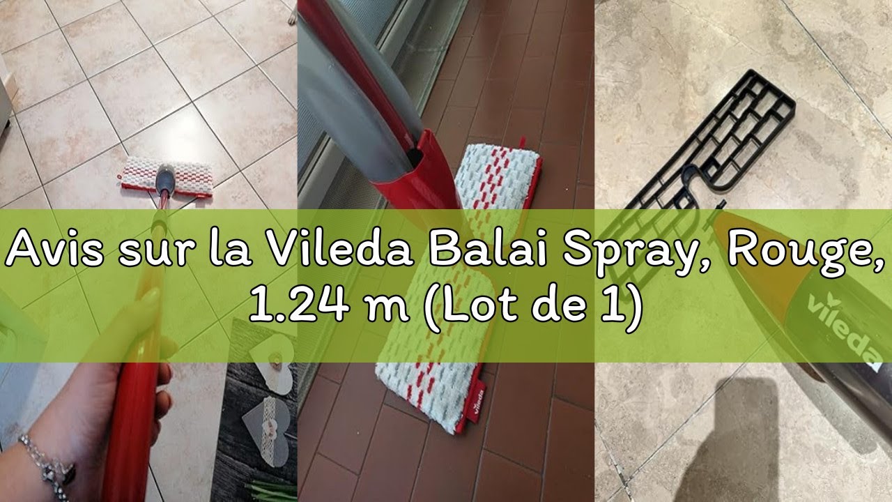 Avis sur la Vileda Balai Spray, Rouge, 1.24 m (Lot de 1)