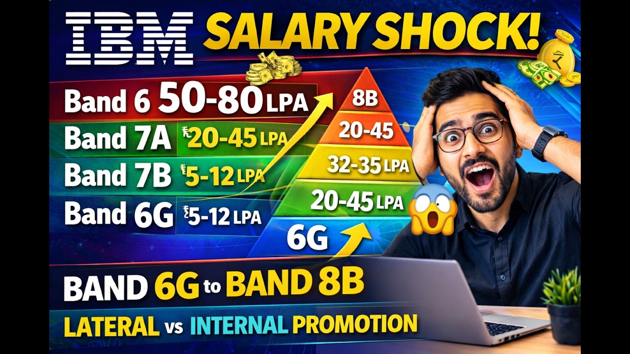 IBM Salary by Band in India (6G → 9) | Software Engineer Salary Growth After 10 Years