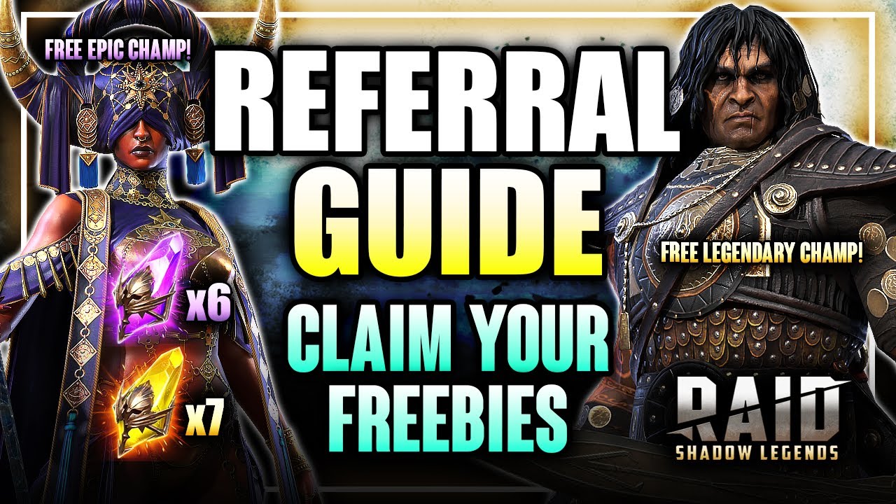 FULL WALKTHROUGH for CRAZY FREE SH*T - Referral Account Guide & Set-Up ⁂ Raid: Shadow Legends
