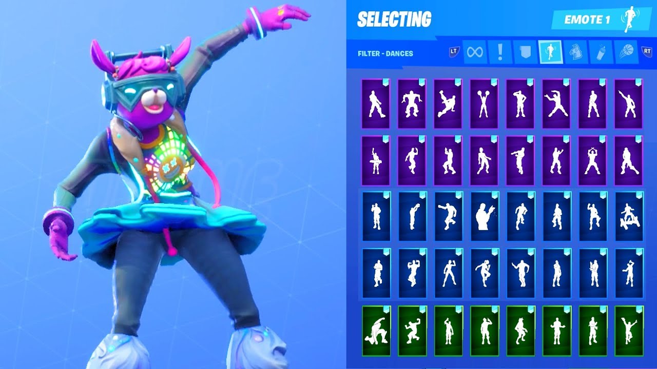 DJ BOP SKIN SHOWCASE WITH ALL FORTNITE DANCES & EMOTES