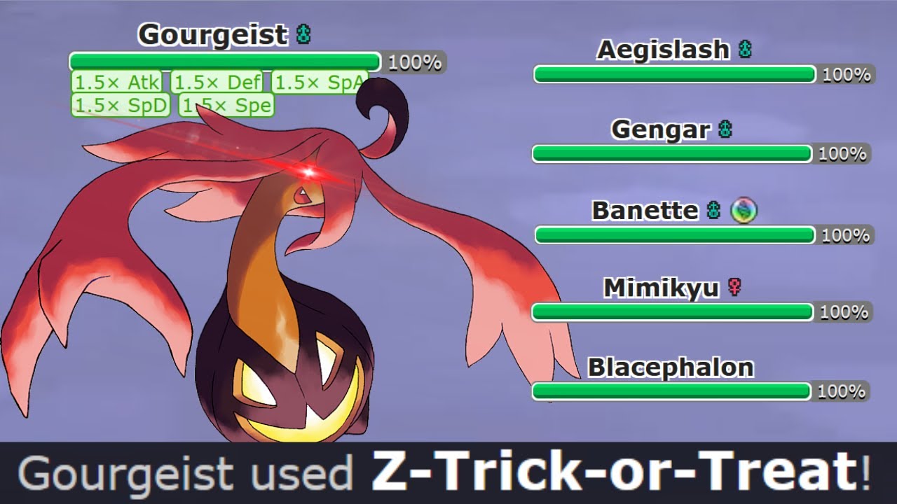 DESTROYING National Dex with FULL MONO GHOST TEAM! HALLOWEEN SPECIAL! Pokemon Showdown