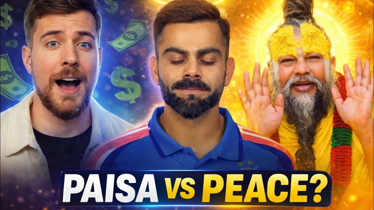 Virat Kohli vs MrBeast: Paisa, Power aur Premanand Ji ka Sach |  #virat #mrbeast #premanandjimaharaj
