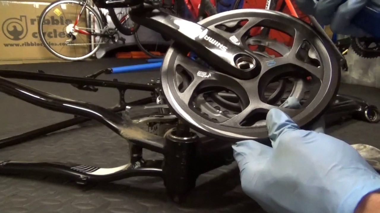 Как снять квадратную конусную каретку Shimano