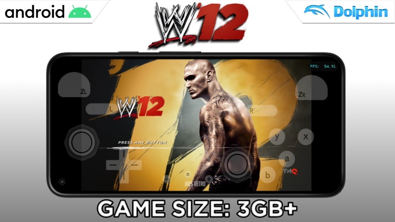 WWE 12 [60 FPS] | Wii ON ANDROID GAMEPLAY (DOLPHIN)