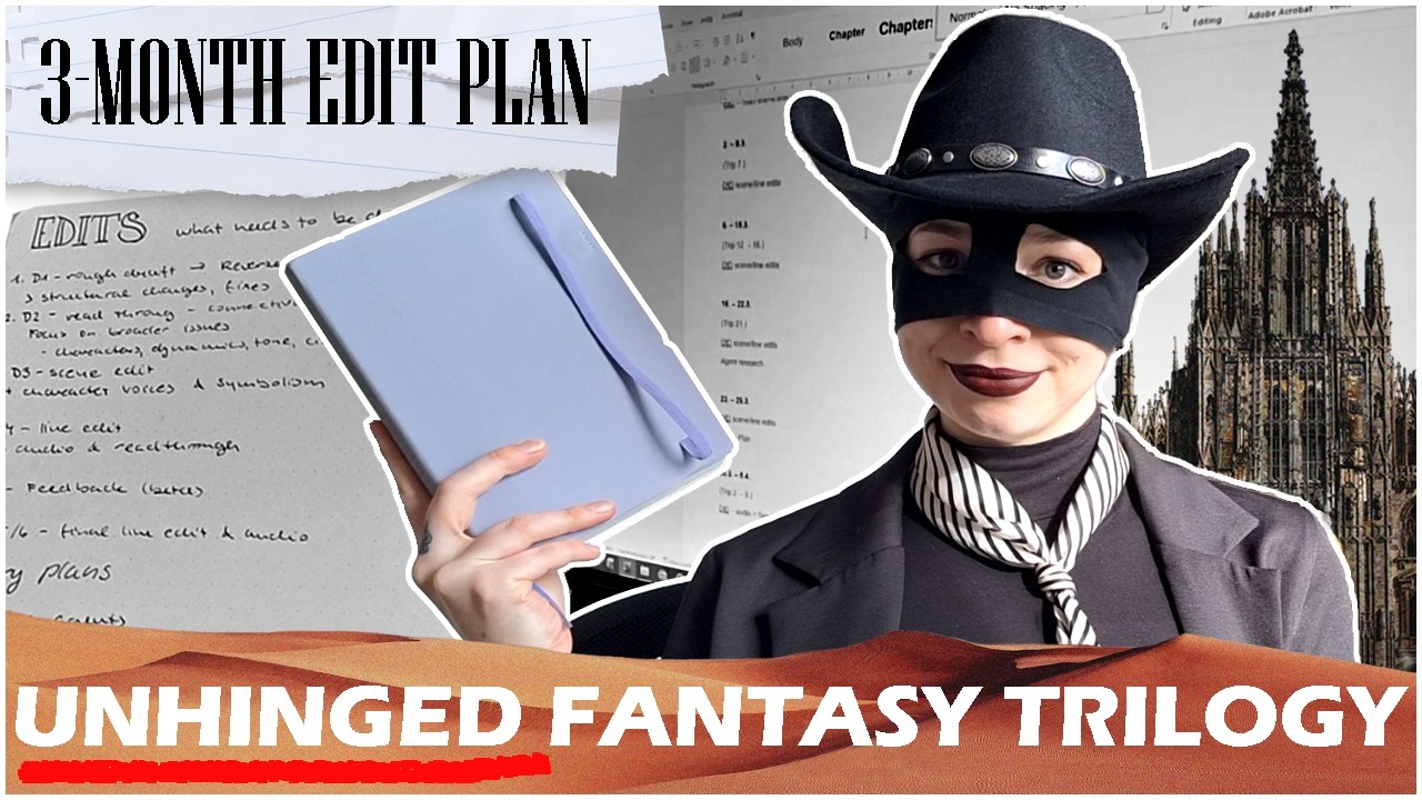 create an editing plan with me (+ sneaky DRAFT UPDATE)  | fantasy trilogy writing vlog part 2