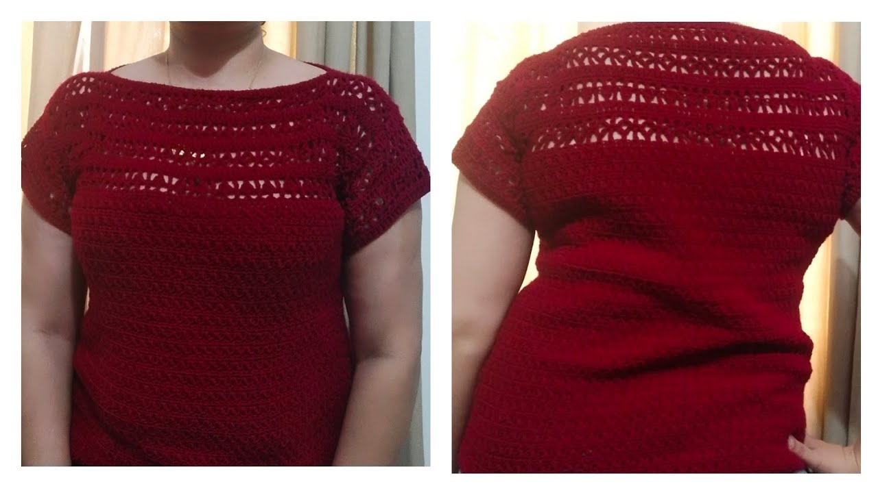 Easy Crochet simple summer Tshirtl Beginner tutorial l Rayduha Crochet