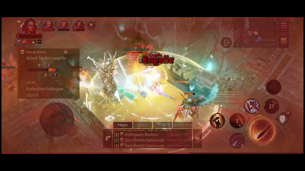 Diablo immortal Kutsal şövalye Pvp- crusader battleground game play @Diablo @diabloimmortal