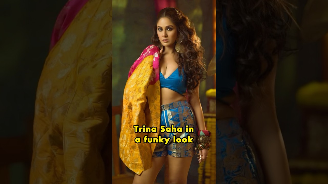 Trina Saha in a funky look #shorts
