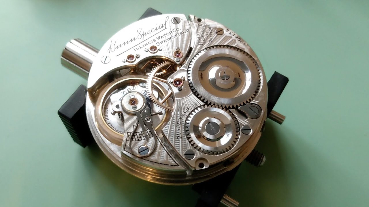Illinois watch restoration part 7: movement assembly and oiling