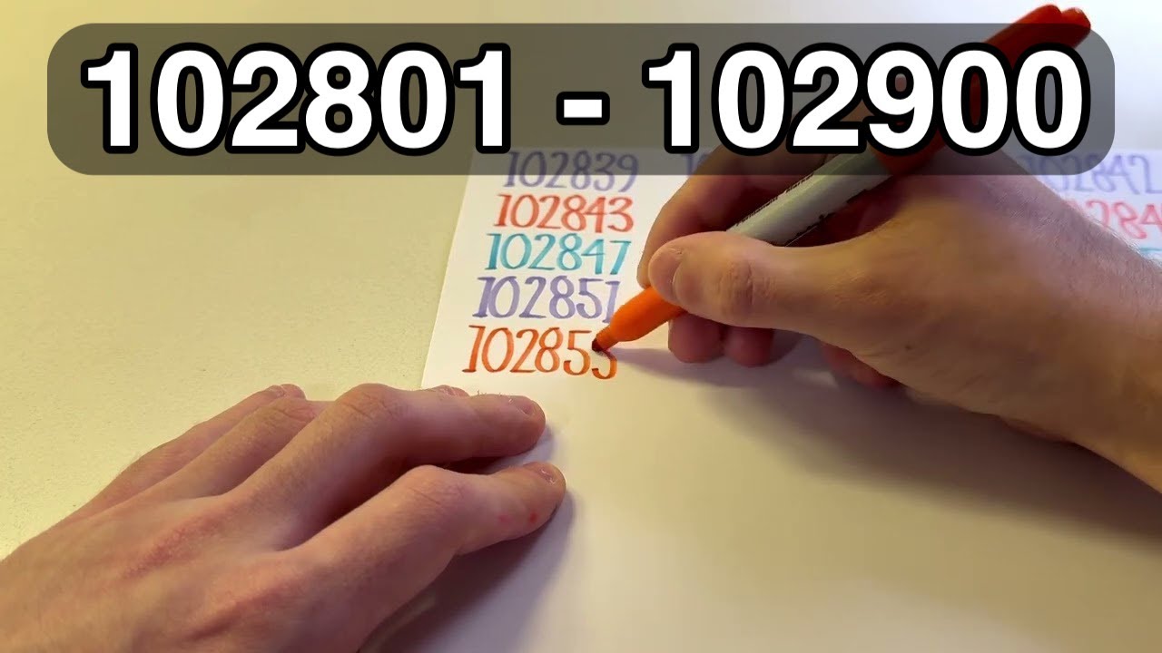 ✍️ Writing 102801 to 102900