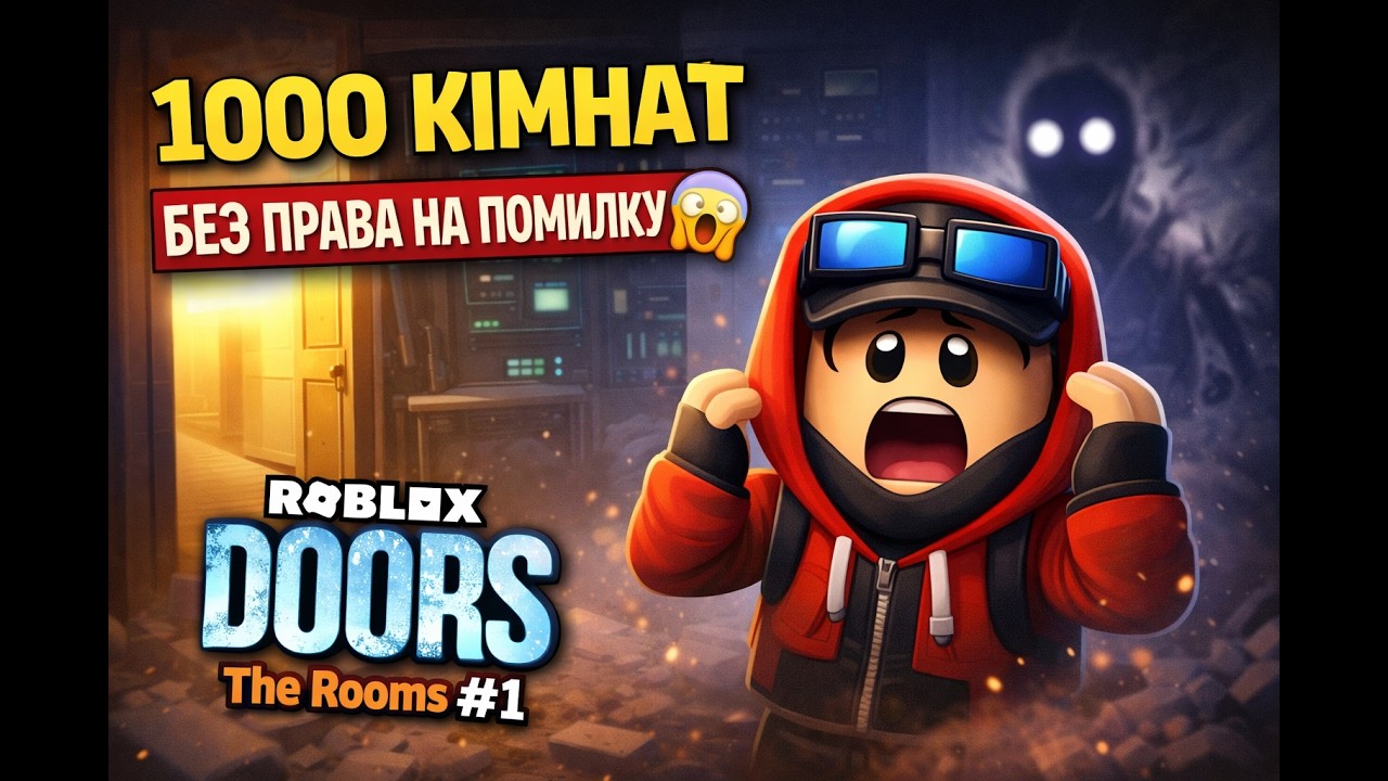Roblox DOORS The Rooms #1 | 😱1000 КІМНАТ БЕЗ ПРАВА НА ПОМИЛКУ