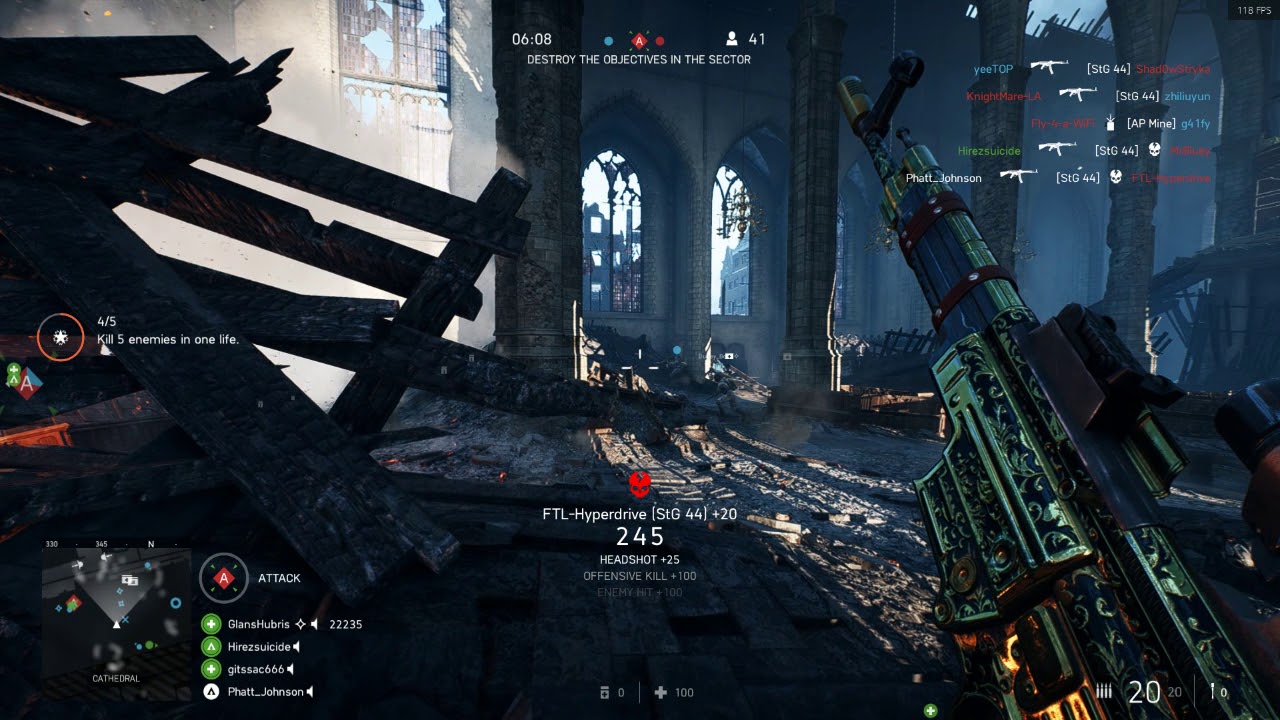 BFV - RTX 2070 Ultra Everything @ 1080P (DLSS on)