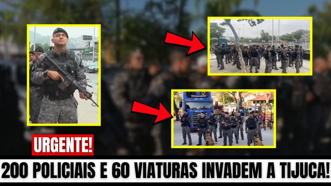 OPERA&Ccedil;&Atilde;O IMPACTO RJ: 200 POLICIAIS, 60 VIATURAS E RECONHECIMENTO FACIAL INVADEM A TIJUCA HOJE