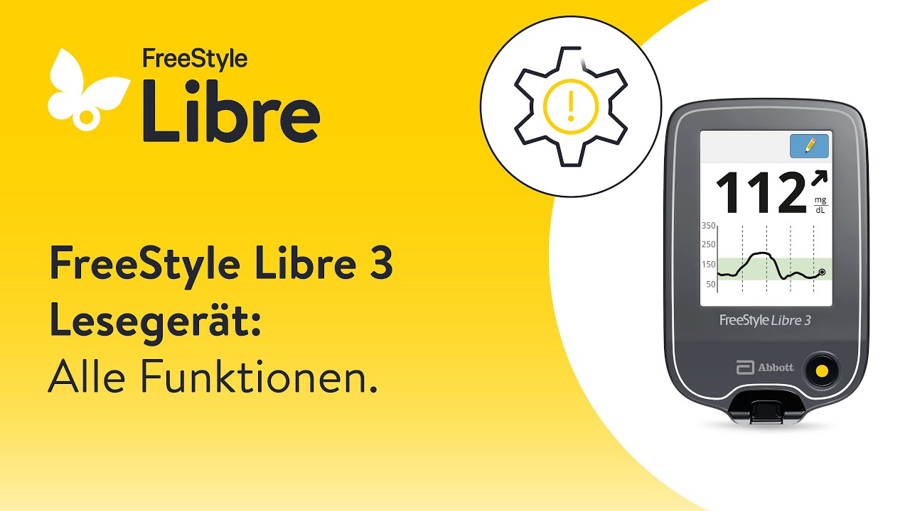 FreeStyle Libre 3 Lesegerät[1]: Alle Funktionen.