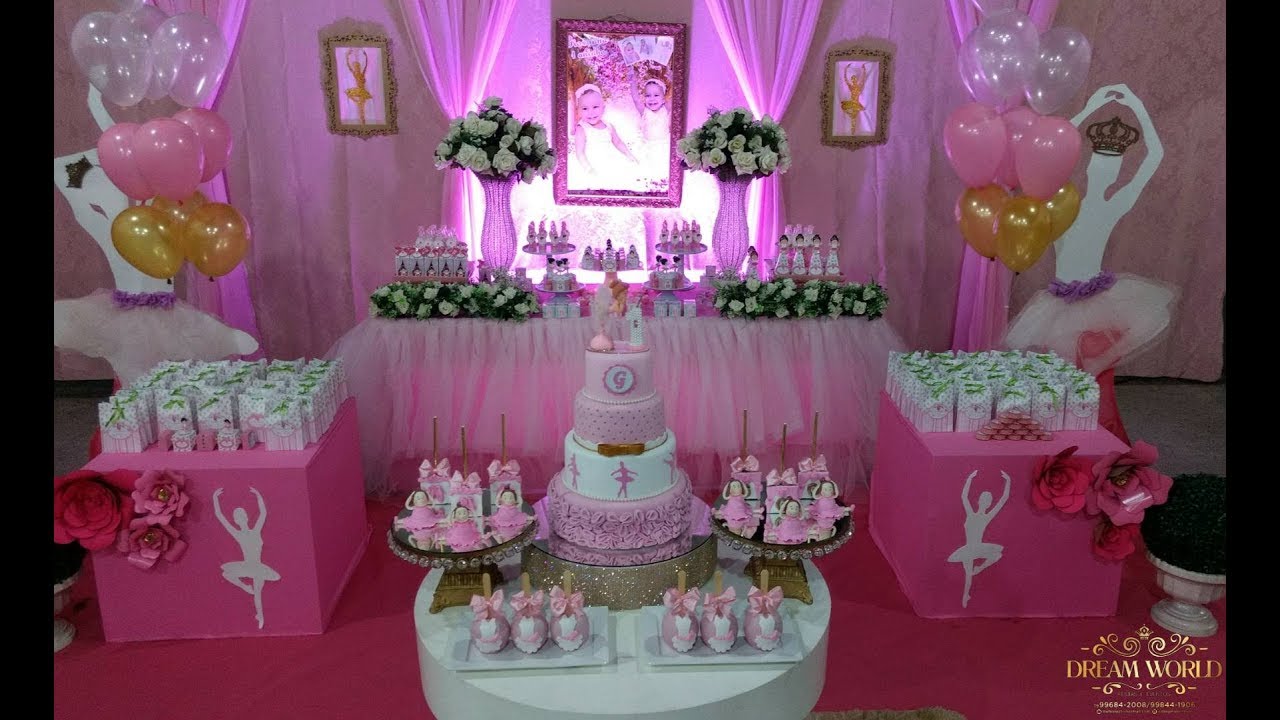 Decoração de Festa Bailarina - Dream world festas e eventos