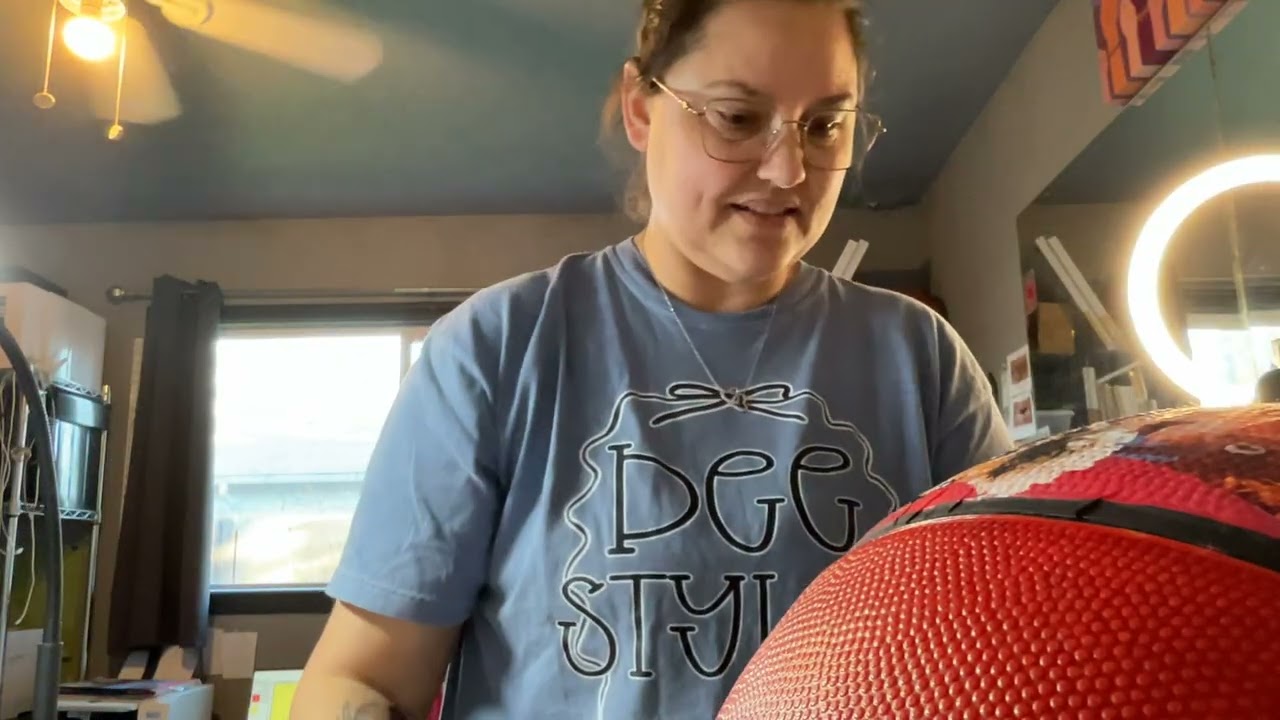 Finishing up this custom ball!