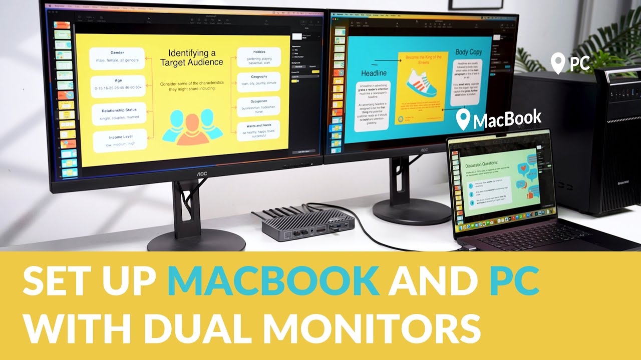Set Up MacBook & PC with a KVM Docking Station (iDock M10) 