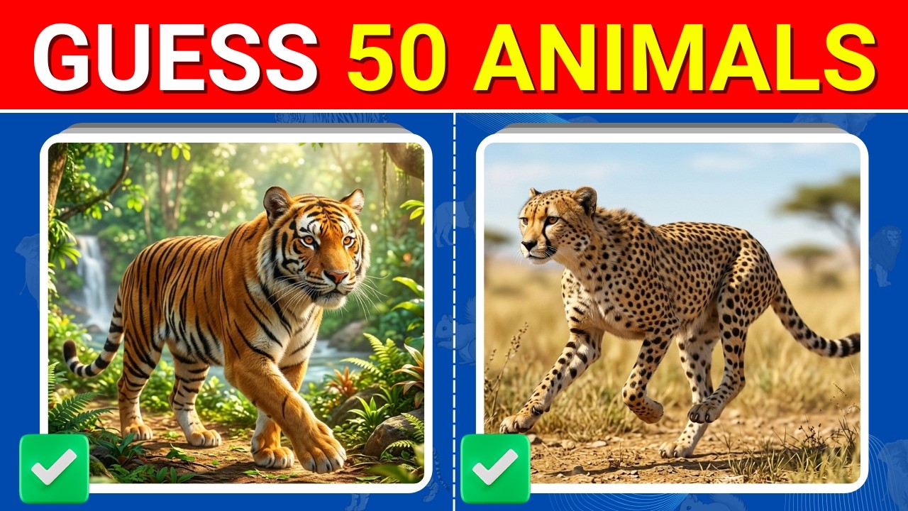 GUESS THE ANIMAL From The Video Clip! 🐾🦅🌊 (Animals, Birds & Marine Life)