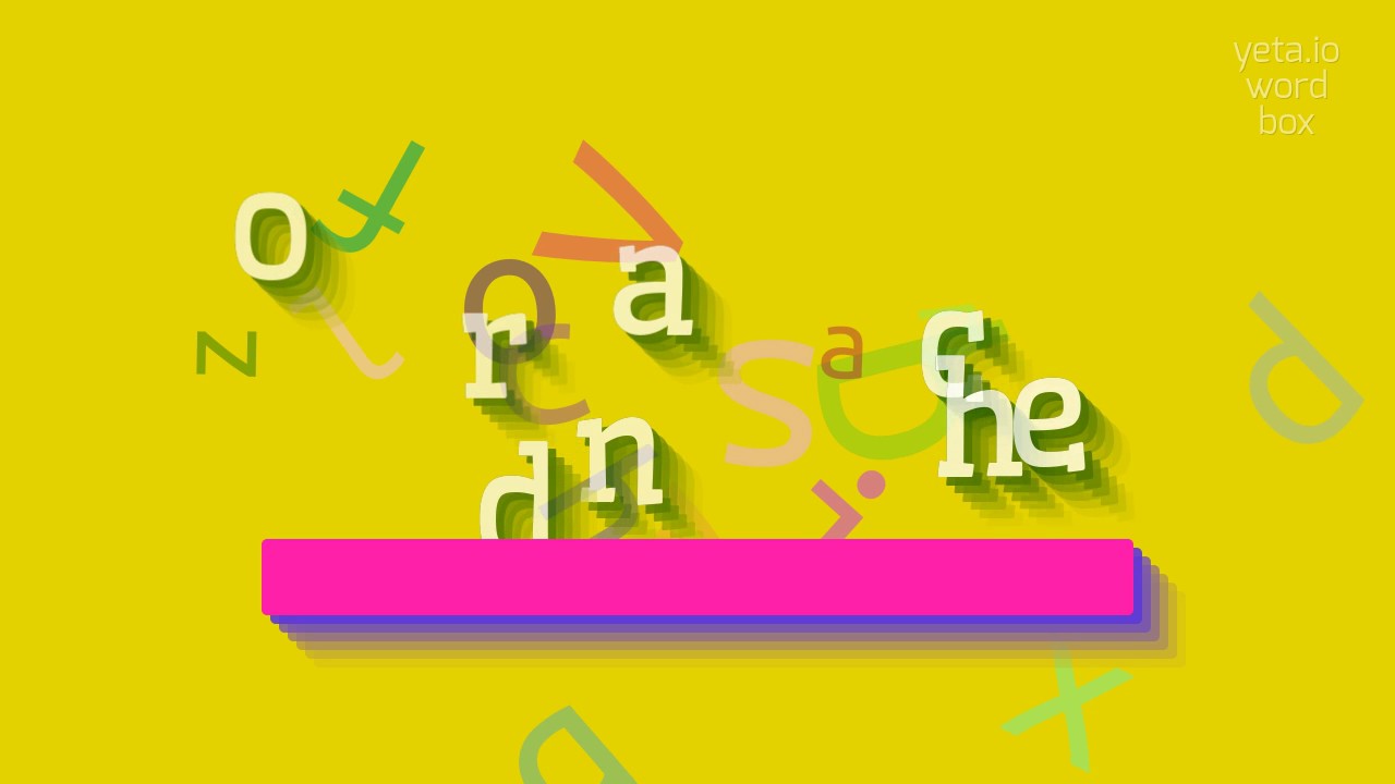 RONDACHE - How to pronounce it?